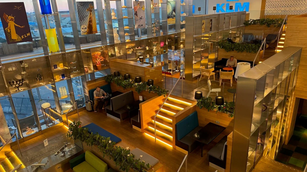 KLM Crown Lounge at Schiphol
