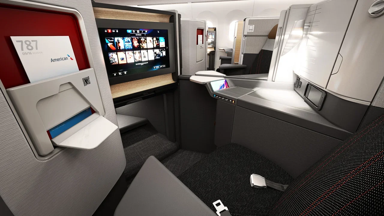 American Airlines business class seat