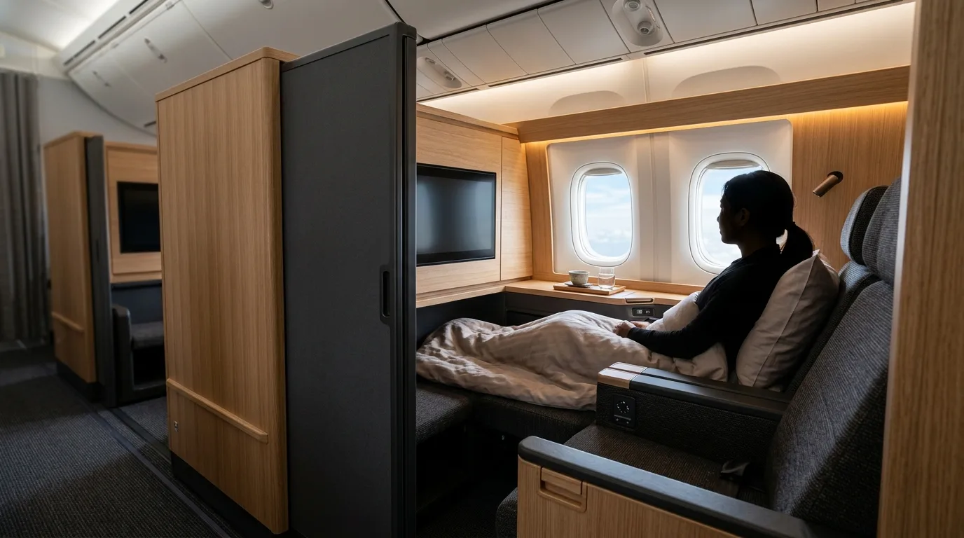 ANA Business Class Review: The Room Staggered