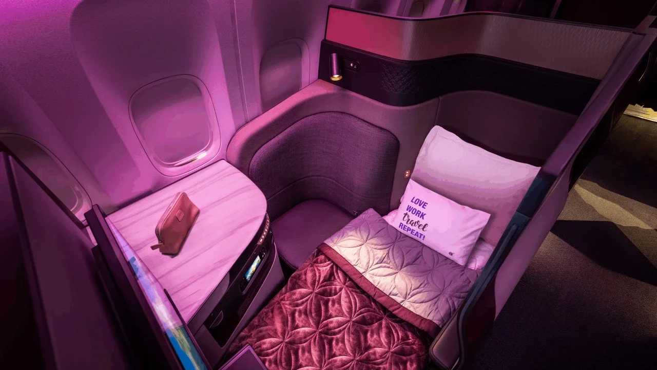 Qatar Airways business class seat