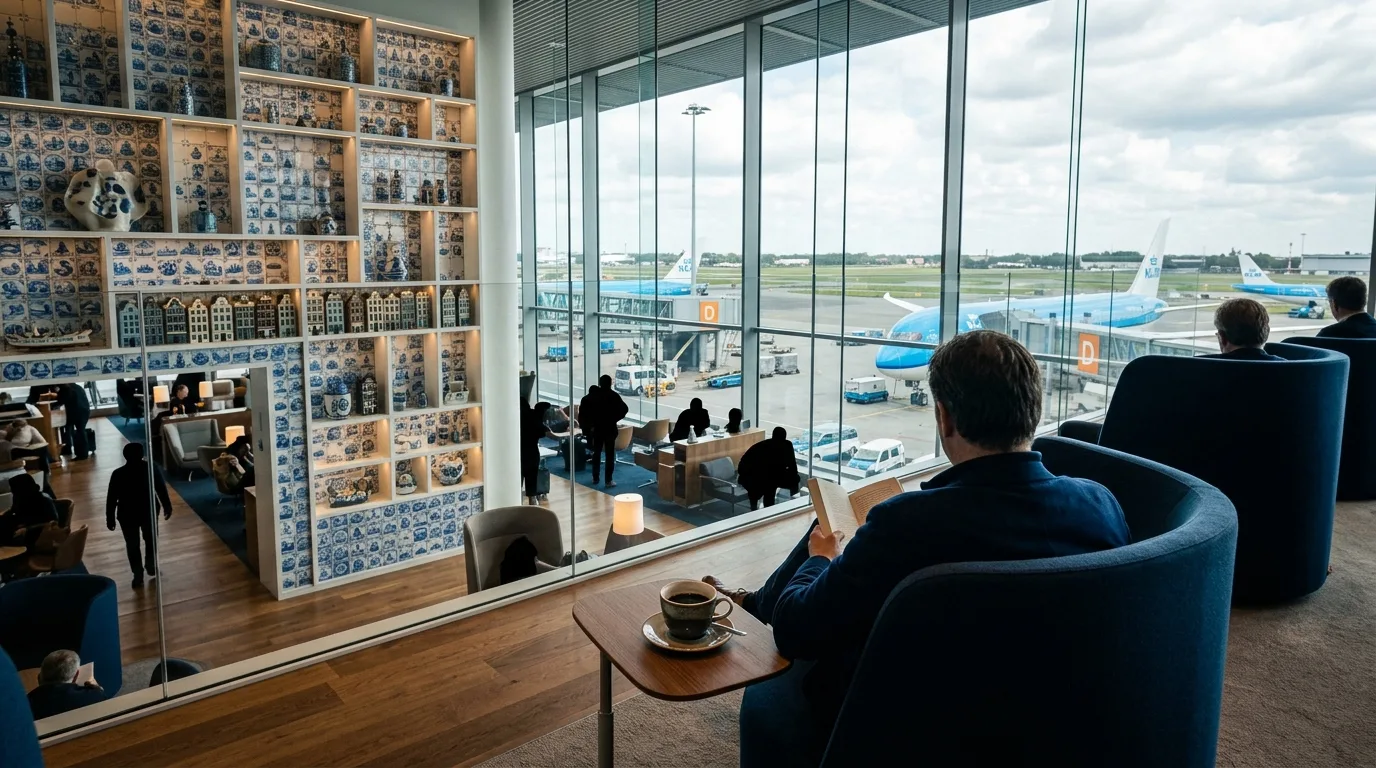 KLM Crown Lounge at Amsterdam Schiphol airport