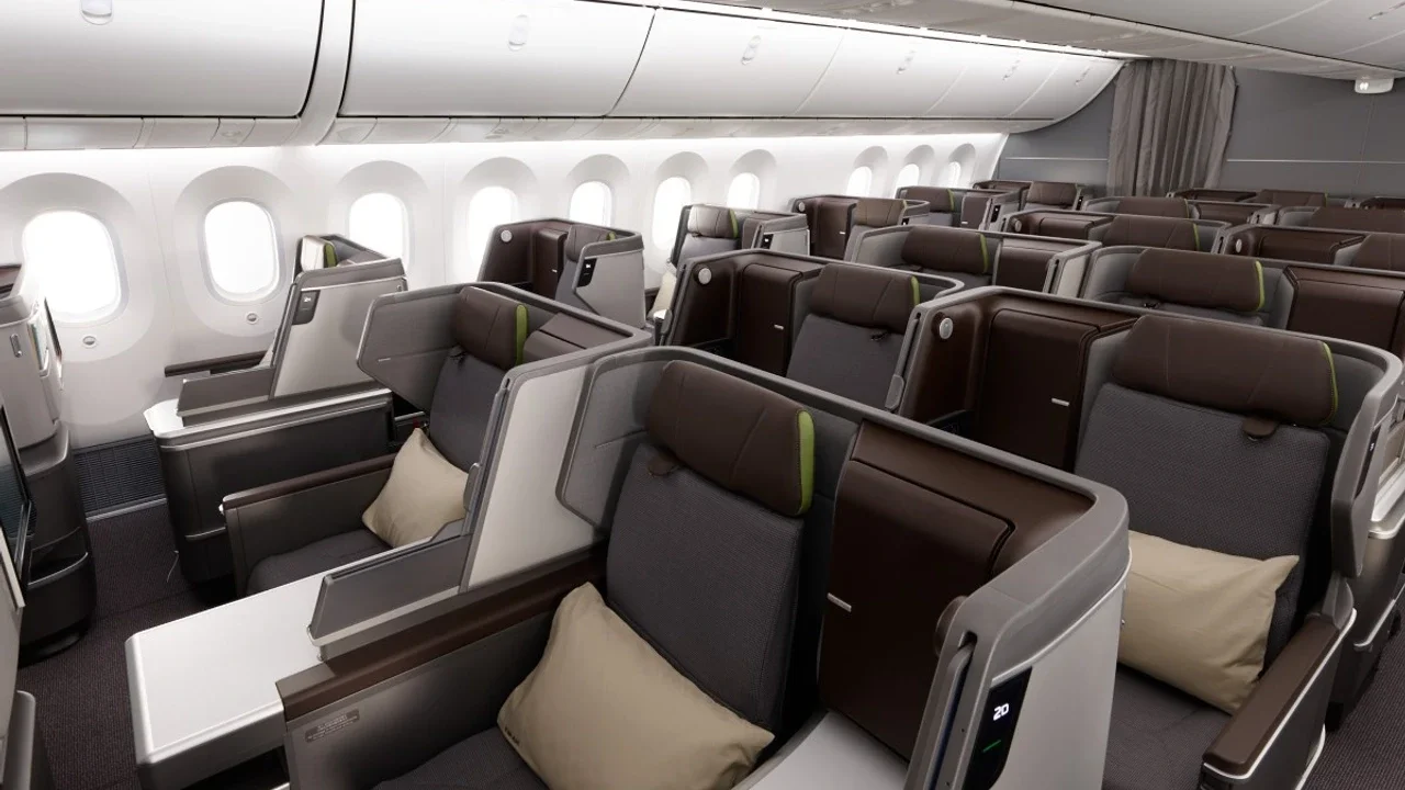 EVA Air business class seat