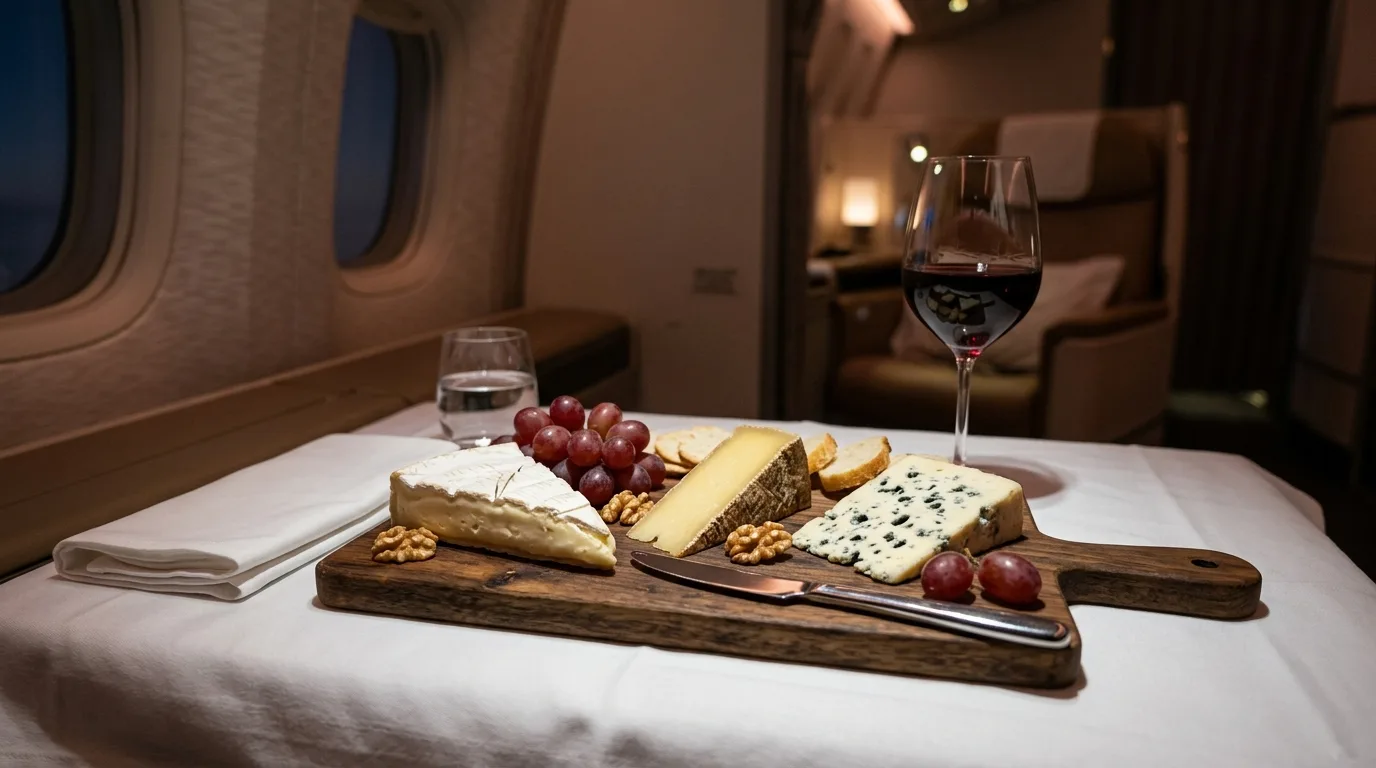 Business class dining experience — Air France Business Class Review 2026