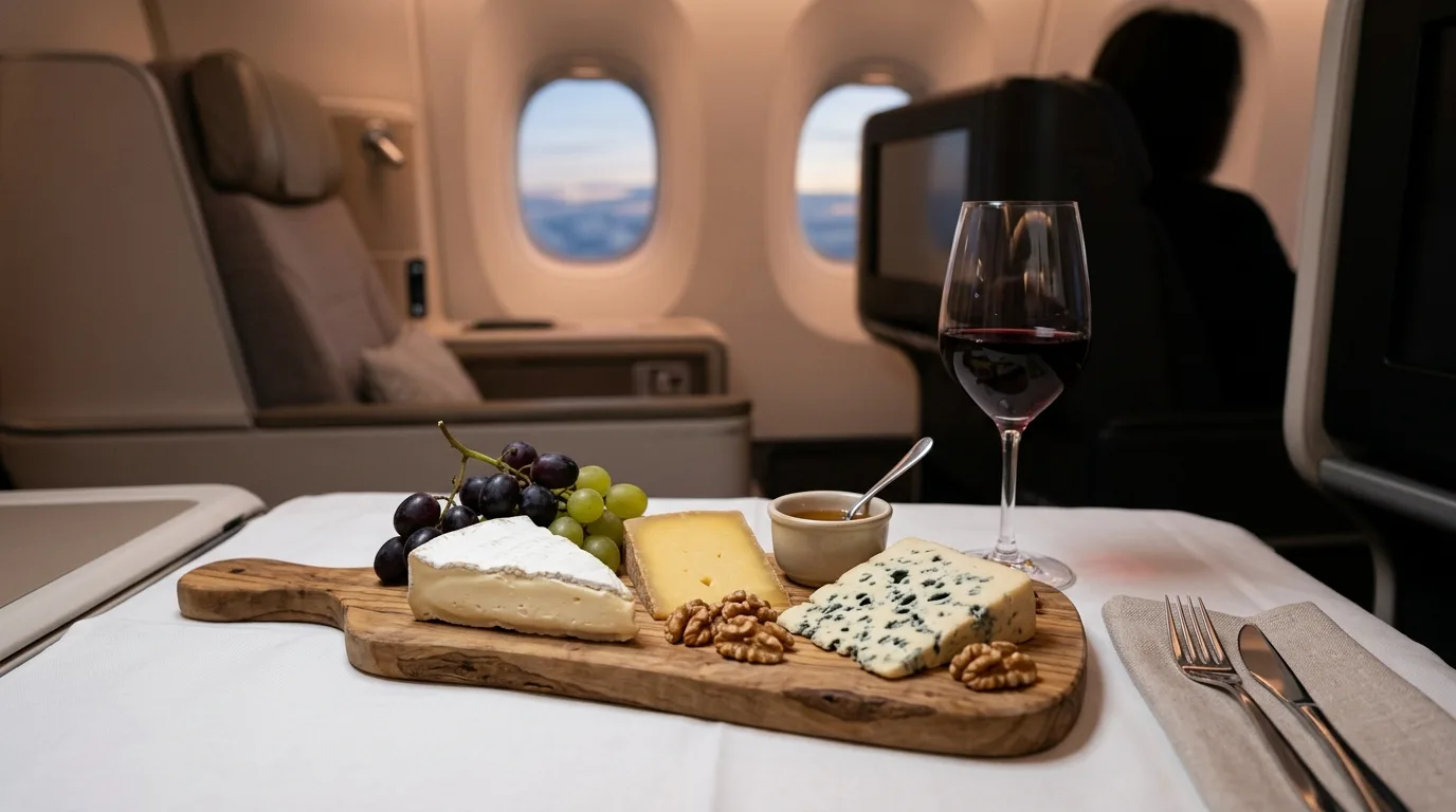Business class dining comparison