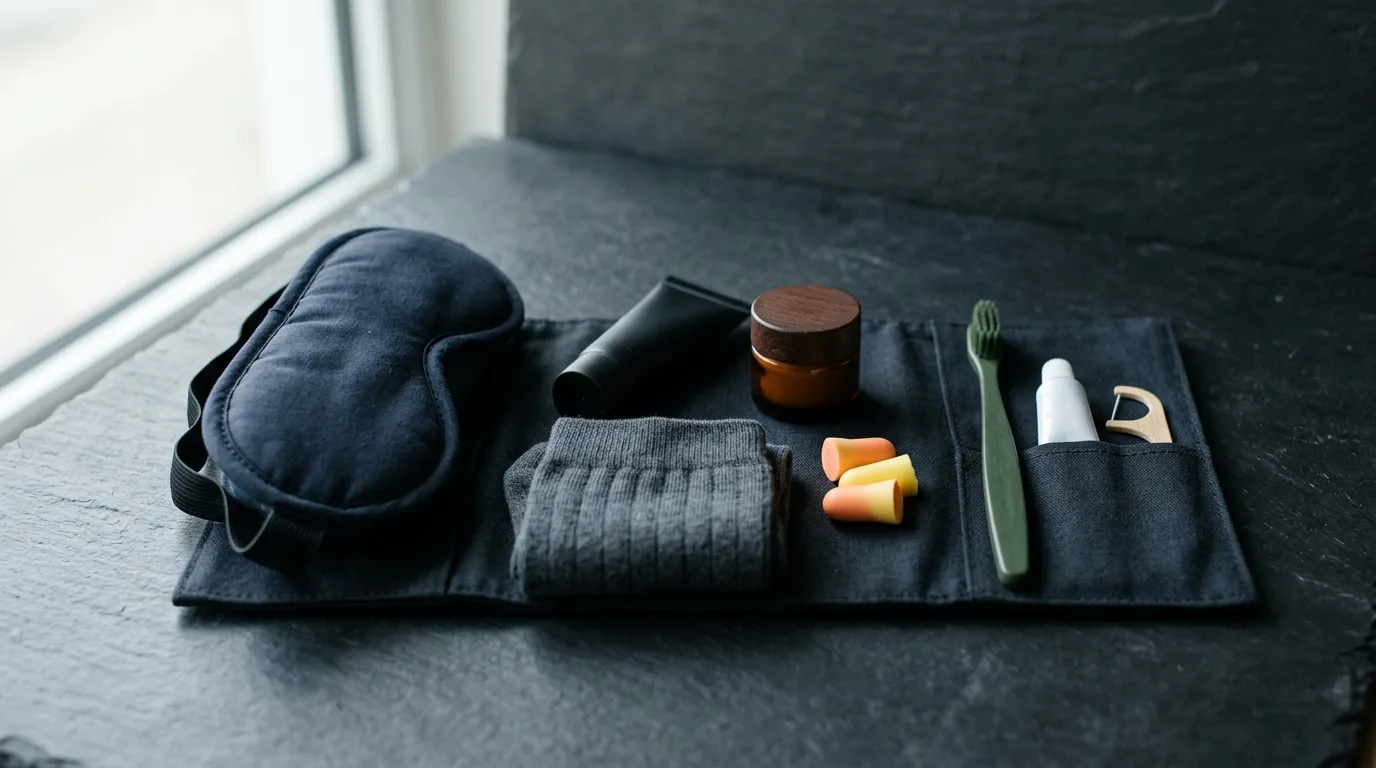 Business class amenity kit contents