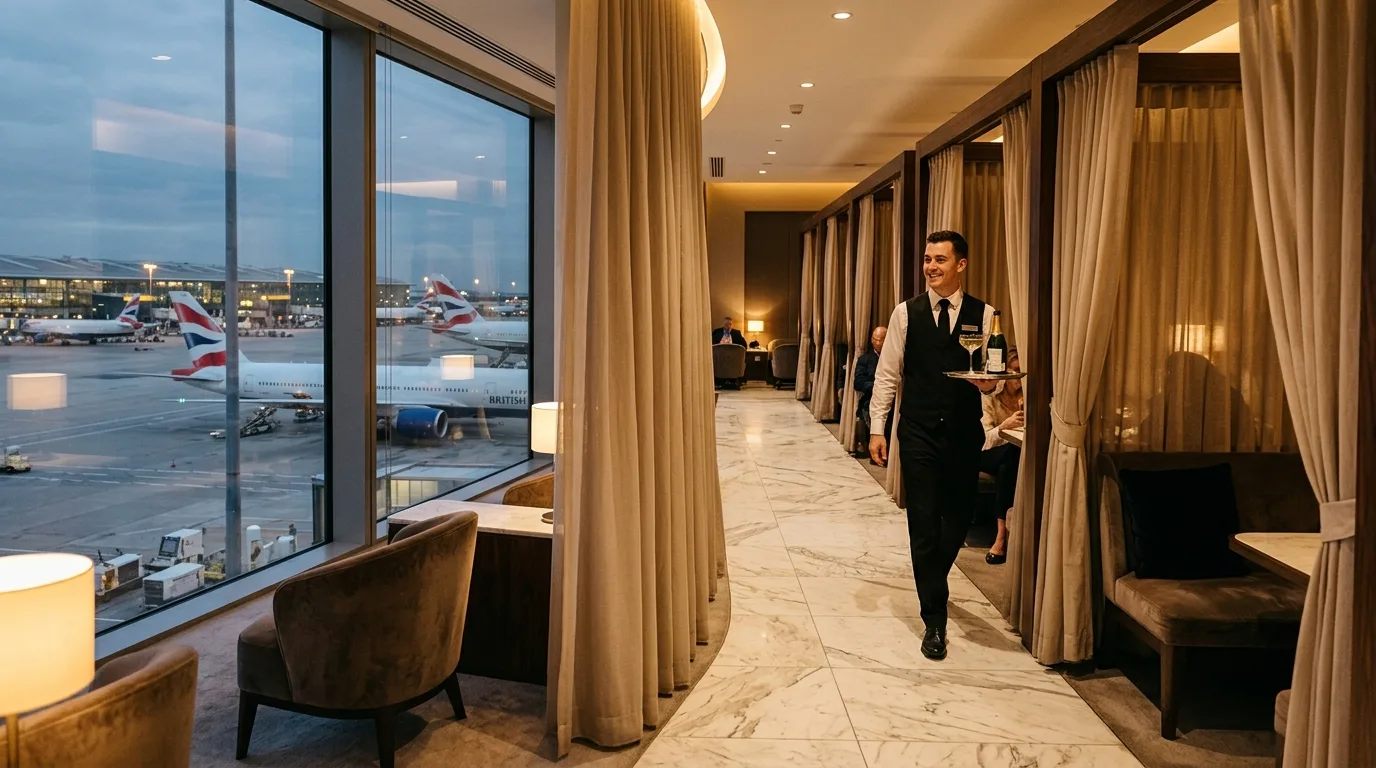 Premium airport lounge — Dallas to London Business Class: Routes & Deals