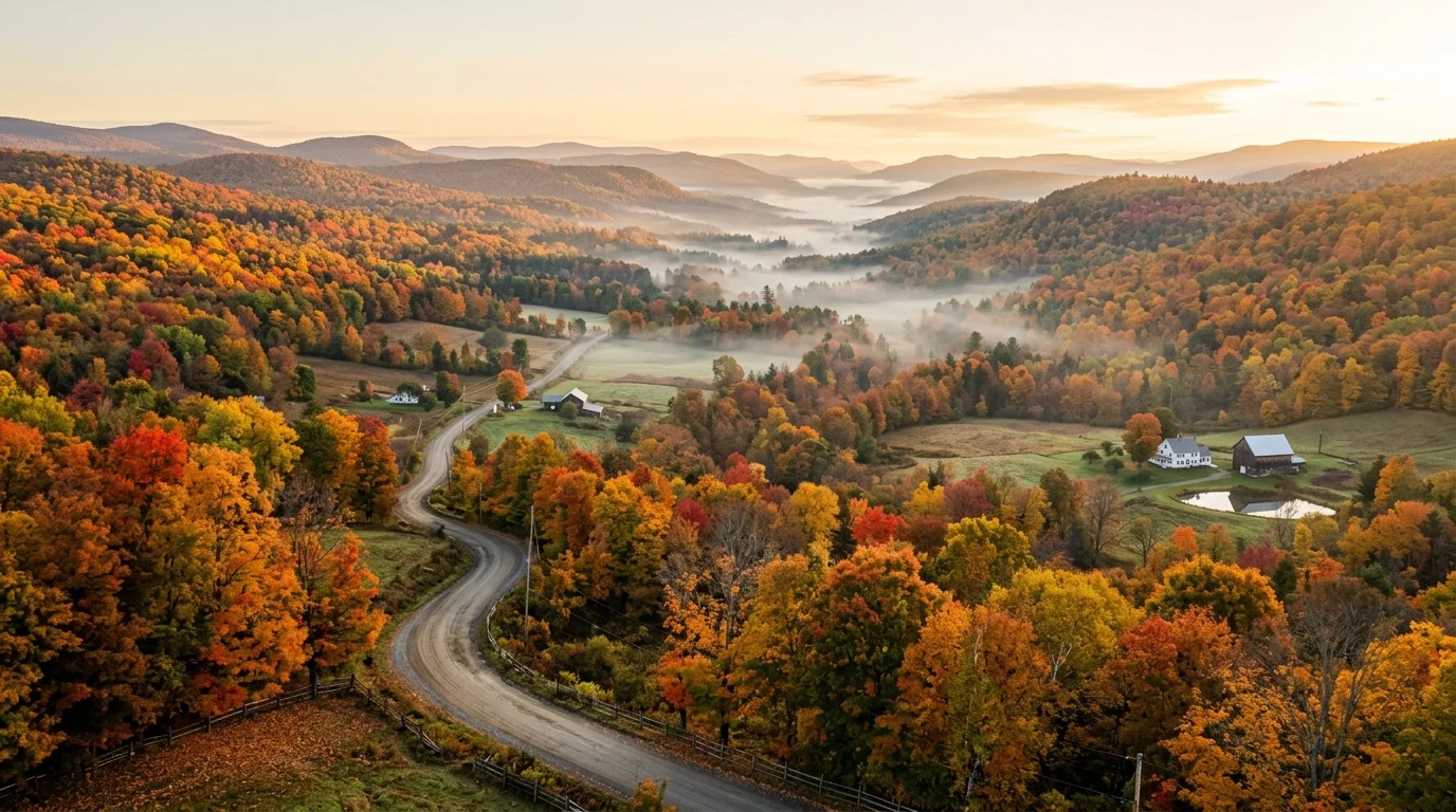 Vibrant fall foliage — autumn is prime time for business class deals