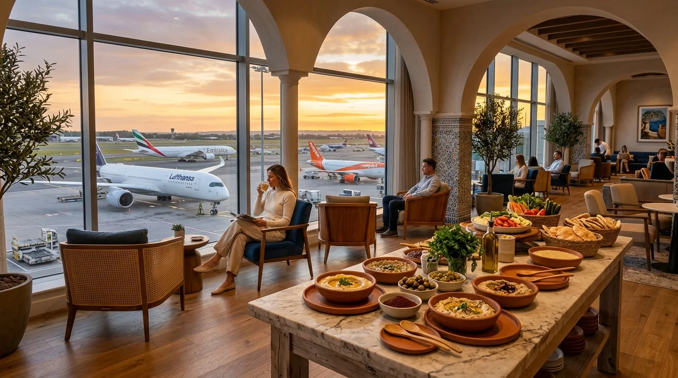 Premium airport lounge — Newark to Tel Aviv Business Class: What to Expect