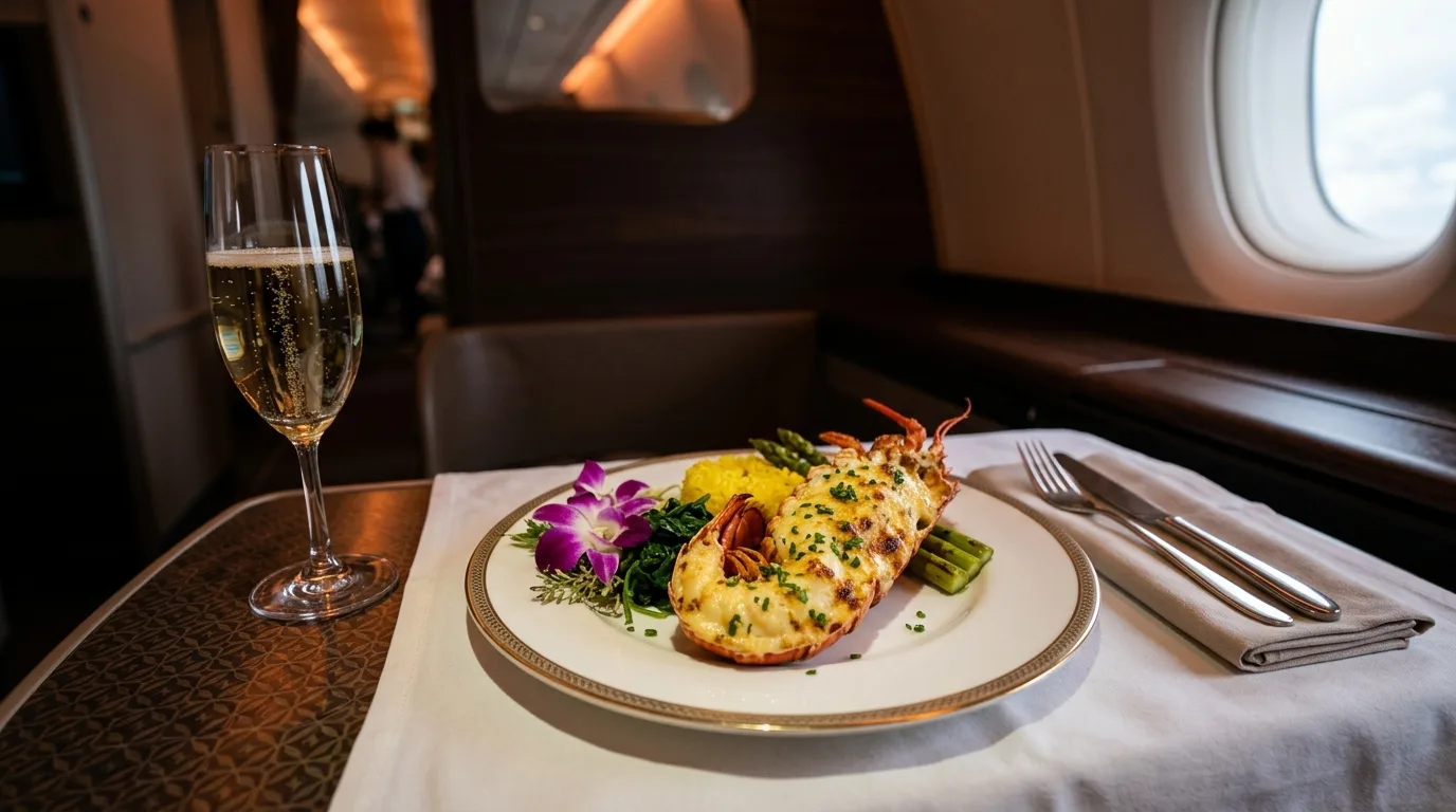 Business class dining comparison