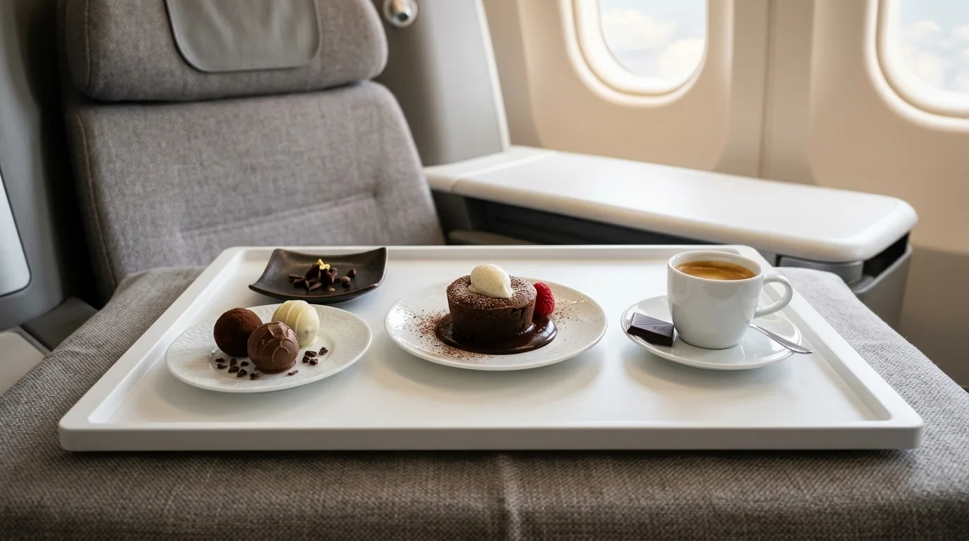 Business class dining experience — SWISS Business Class Review 2026
