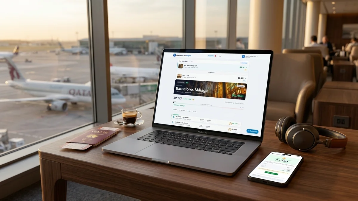 BusinessClassSignal price drop alert with fare monitoring dashboard