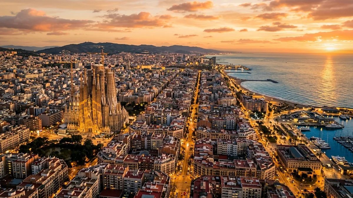 Business class travel from New York to Barcelona