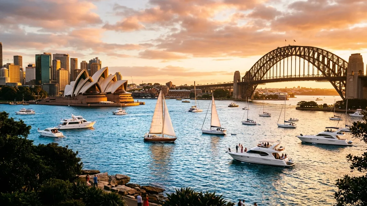 Business class travel from New York to Sydney