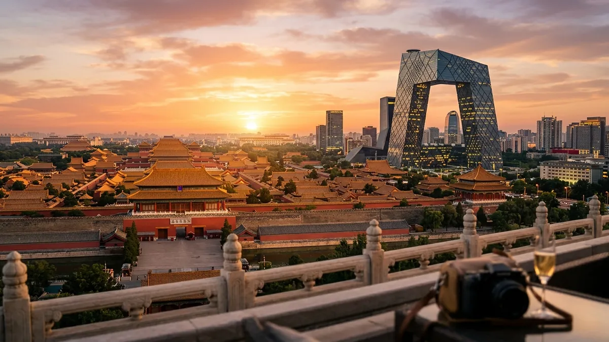 Business class travel from Los Angeles to Beijing