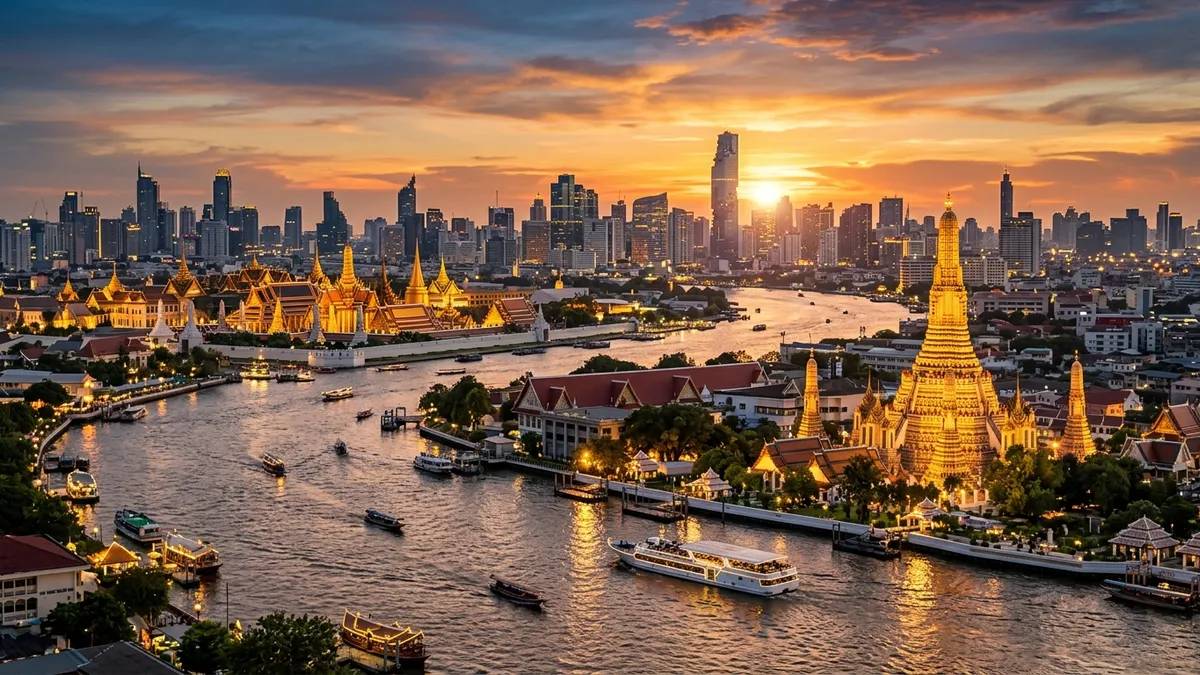 Business class travel from London to Bangkok