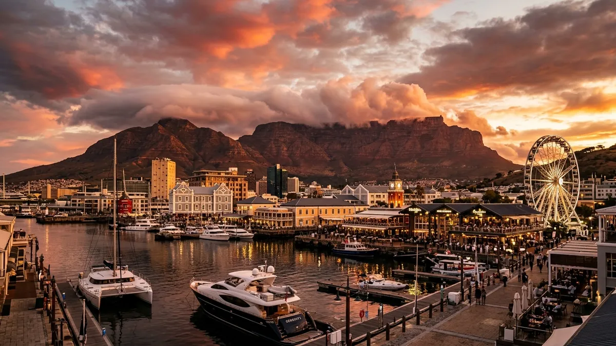 Business class travel from London to Cape Town