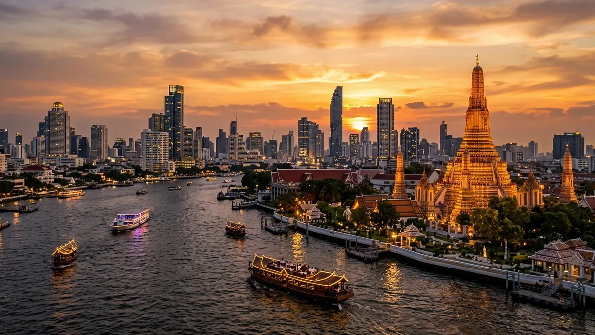 Business class travel from Tokyo to Bangkok