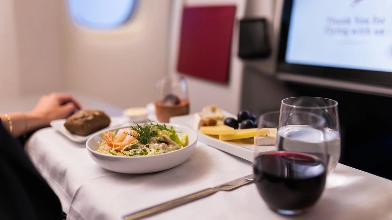 Austrian Airlines Dining Experience