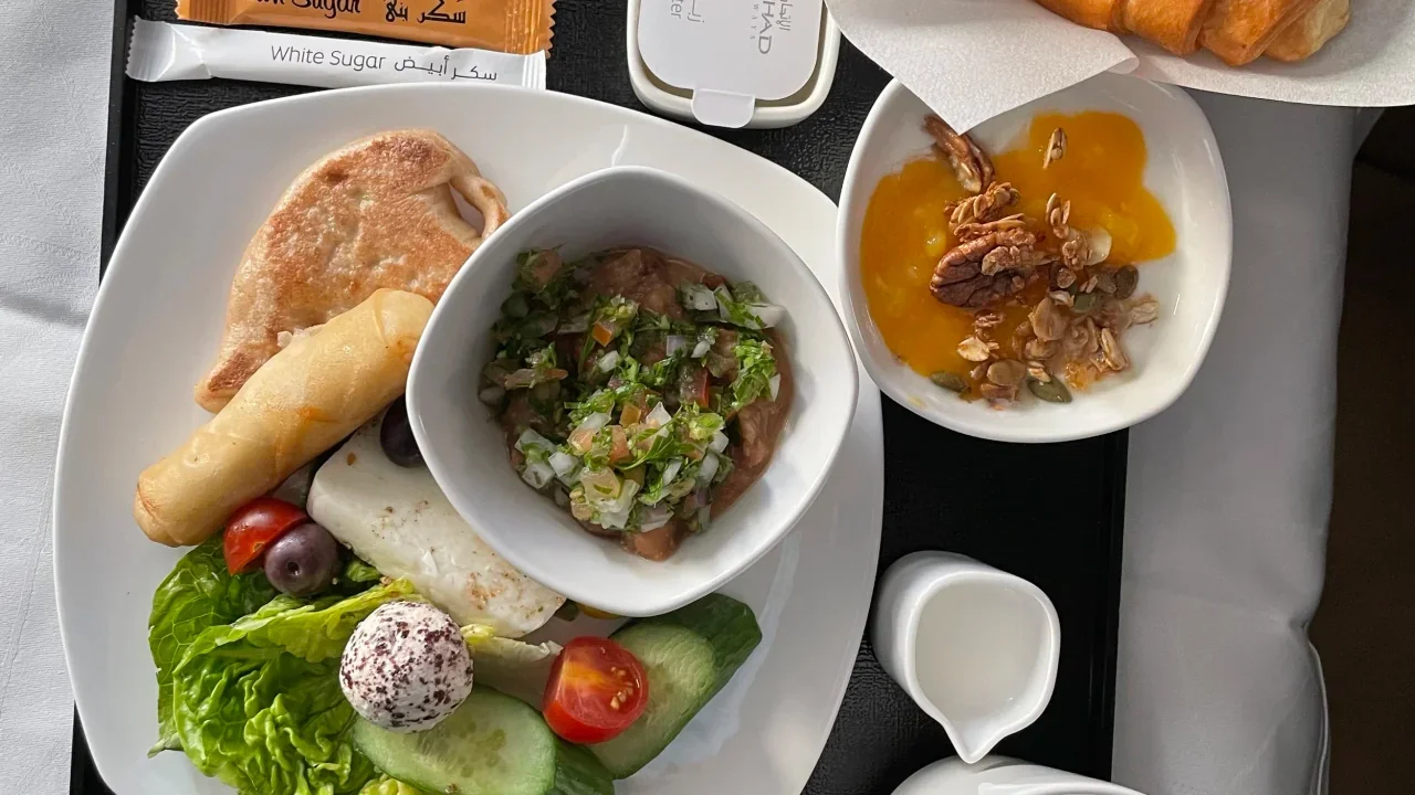 Etihad Airways Dining Experience