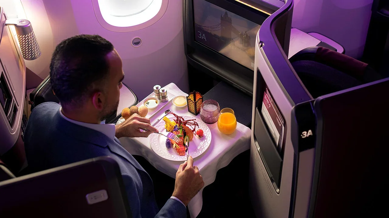 Qatar Airways Dining Experience