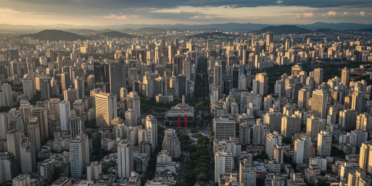 São Paulo skyline with Ibirapuera Park